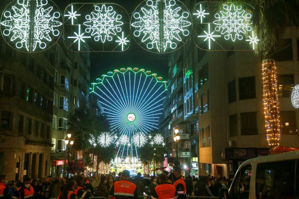 Encendido de las luces de Navidad en Vigo en el año 2011