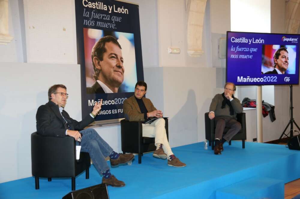 Alberto Núñez Feijóo participa en la campaña electoral de Castilla y León en apoyo de Alfonso Fernández Mañueco / PPdeG