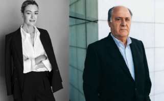 La primera imagen de Marta Ortega como presidenta no ejecutiva de Inditex frente a la primera instantánea de Amancio Ortega difundida por el grupo en 1999