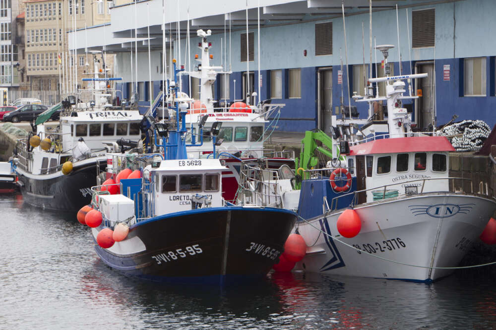 Imagen de barcos amarrados en el puerto de Vigo durante las jornadas de parada debido al alza de los combustibles. EFE/Salvador Sas