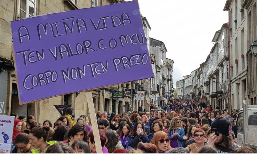 Manifestación del 8M en Santiago de Compostela