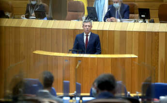 Alfonso Rueda interviene en el Parlamento gallego / Xunta