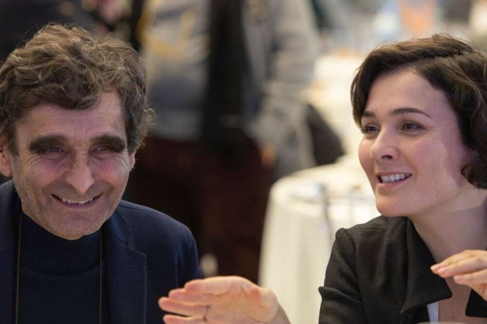 Adolfo Domínguez y su hija Adriana Domínguez, actual presidenta del grupo textil