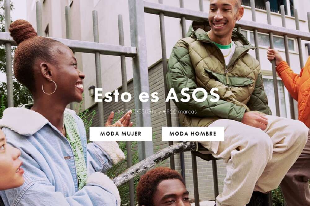 Imagen del ecommerce de Asos