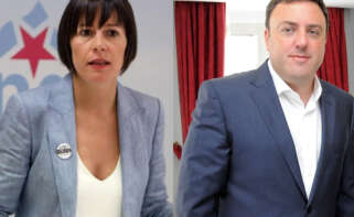 Ana Pontón, portavoz nacional del BNG, y Valentín González Formoso, secretario xeral del PSdeG