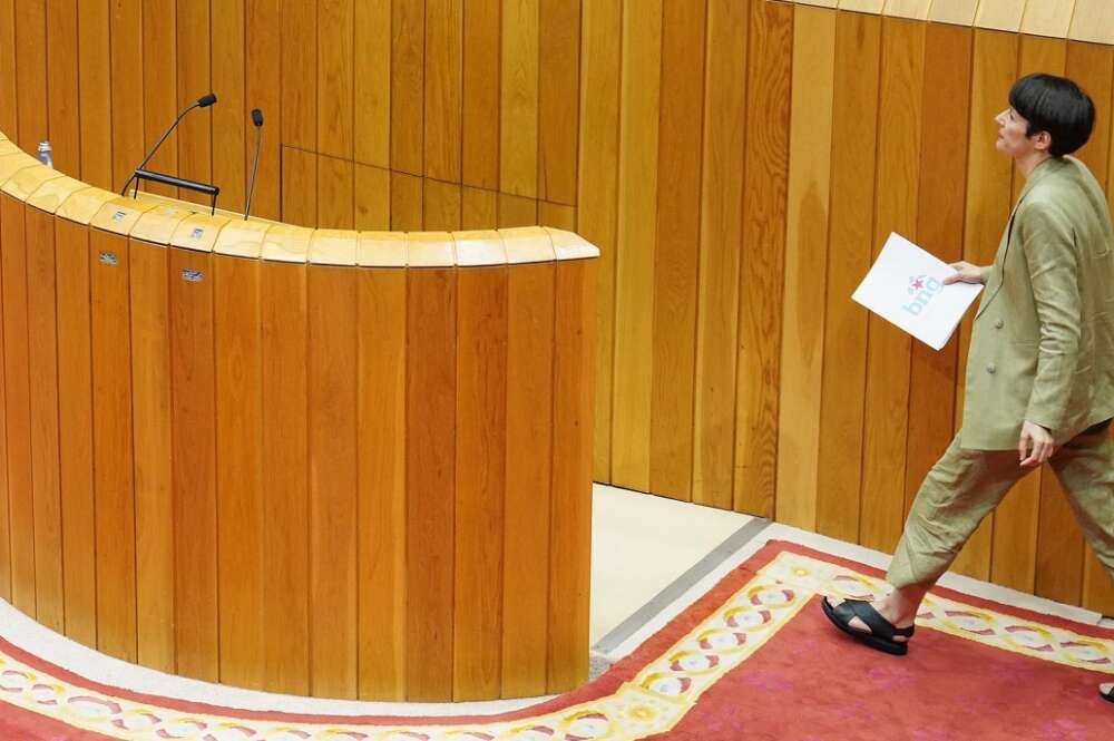 Ana Pontón erige al BNG en alternativa de Gobierno en la investidura de Rueda como presidente autonómico. Foto: Europa Press