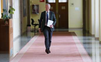 El actual vicepresidente primero de la Xunta de Galicia y sucesor como presidente de la Xunta de Galicia, Alfonso Rueda, a su llegada a un encuentro con el presidente del Parlamento gallego, para proponer al nuevo presidente de la Xunta, en el Parlamento - Álvaro Ballesteros -