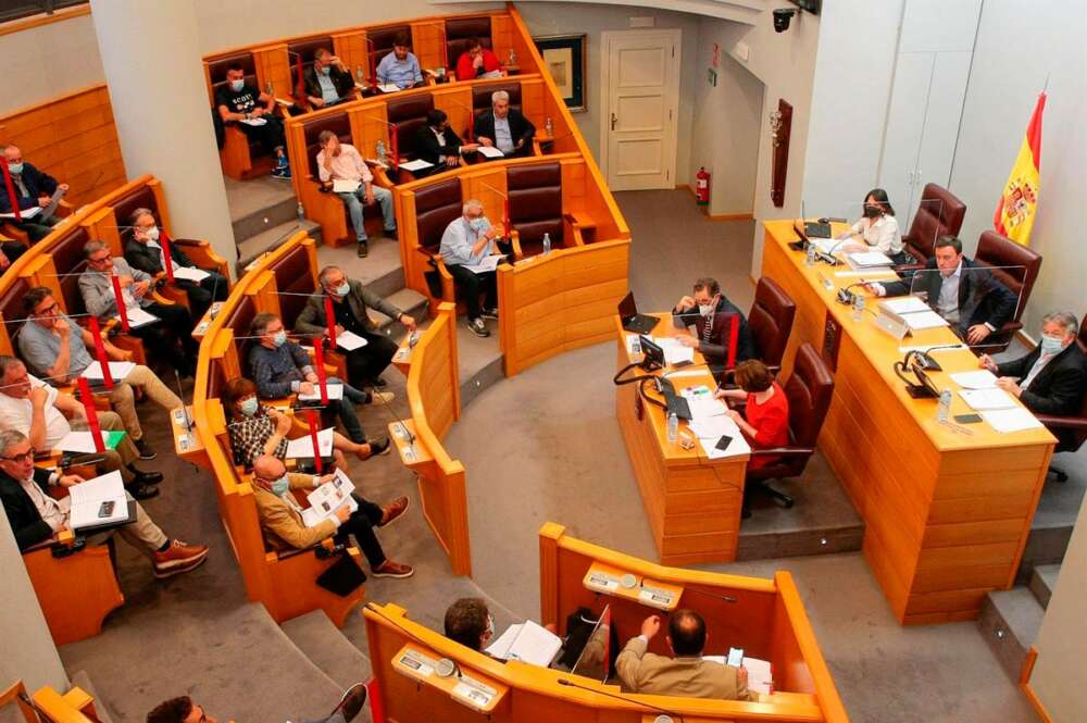 sesion plenaria de la Depuacion Provincial da Coruña