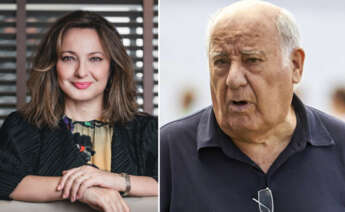 Marta Álvarez, presidenta de El Corte Inglés, y Amancio Ortega