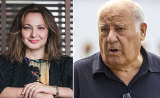 Marta Álvarez, presidenta de El Corte Inglés, y Amancio Ortega