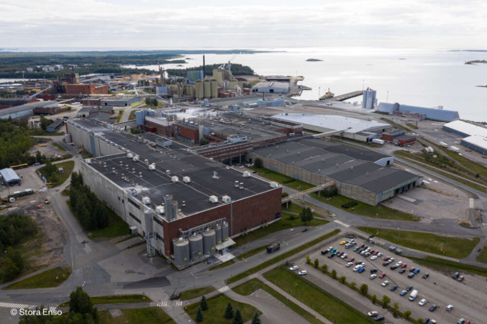 Centro industrial Veitsiluoto de Stora Enso en la ciudad de Kemi
