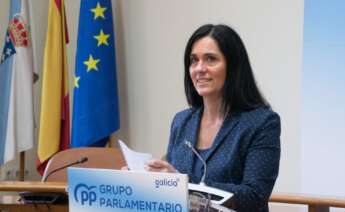 La secretaria general del PPdeG, Paula Prado, en rueda de prensa. - PPDEG
