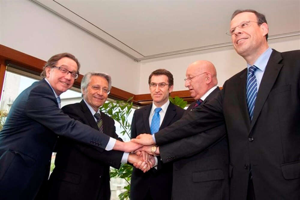 participantes en la fusión de cajas gallegas