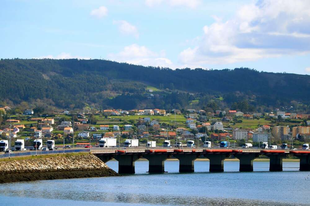 PAro del transportistas en Ferrol