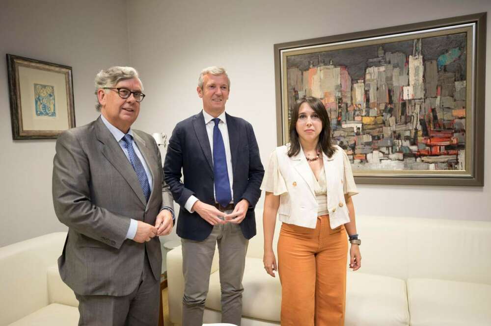 Reunión del Alfonso Rueda con el presidente de la Confederación de Empresarios de Galicia (CEG), Juan Manuel Vieites