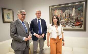 Reunión del Alfonso Rueda con el presidente de la Confederación de Empresarios de Galicia (CEG), Juan Manuel Vieites