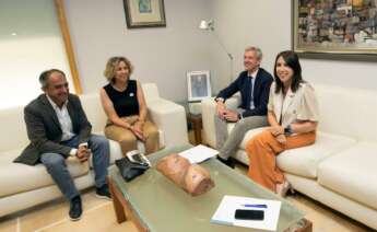 primer encuentro de los secretarios generales de UGT y CCOO con Alfonso Rueda