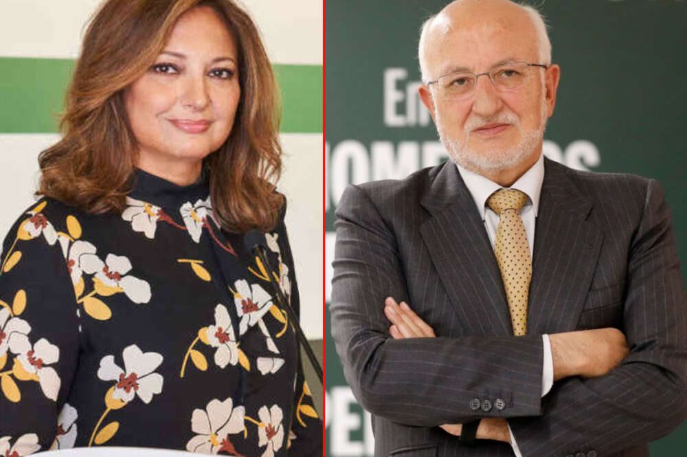 Marta Álvarez y Juan Roig, presidentes de El Corte Inglés y Mercadona