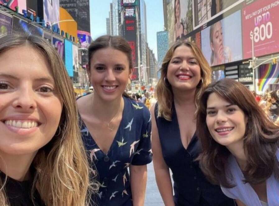 Irene Montero, Ángela Rodríguez e Isa Serra en Nueva York / Instagram