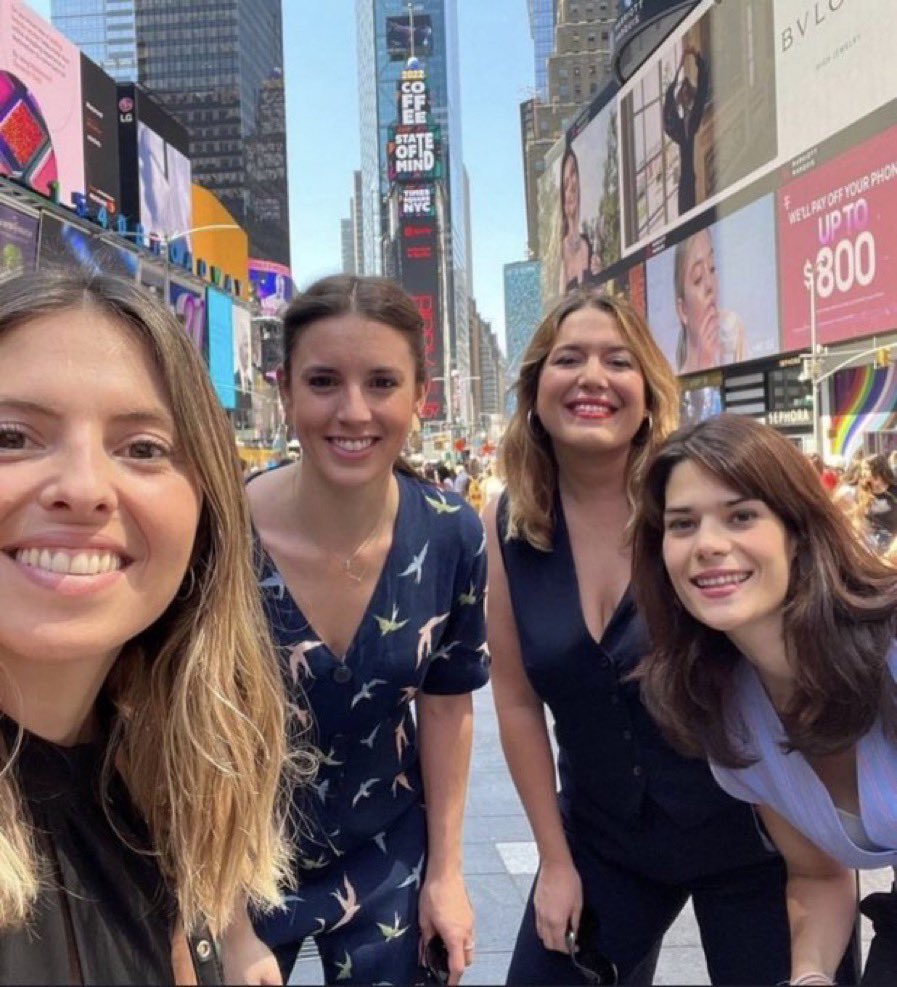 Irene Montero, Ángela Rodríguez e Isa Serra en Nueva York / Instagram