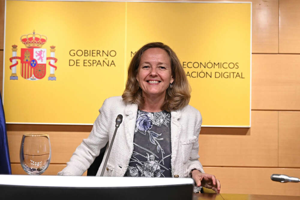 La vicepresidenta primera y ministra de Asuntos Económicos, Nadia Calviño