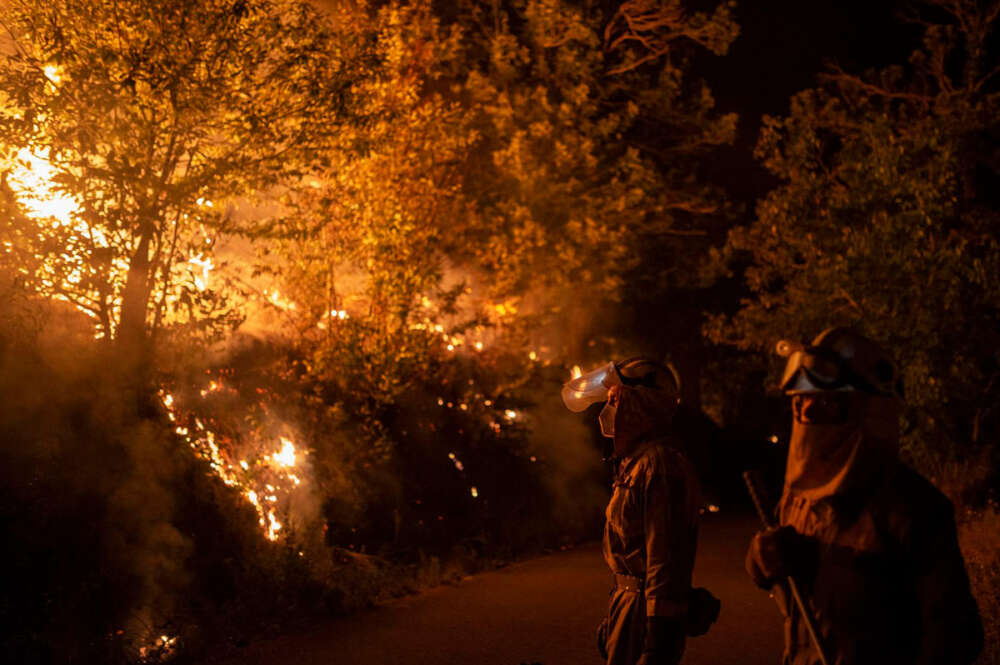 Incendio O Barco de Valdeorras (Ourense)