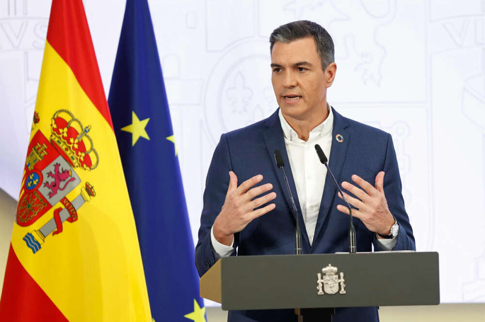 El presidente del Gobierno, Pedro Sánchez anuncia el plan de ahorro energético