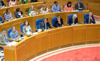 Bancada del PPdeG en la votación del Parlamento del techo de gasto para 2023