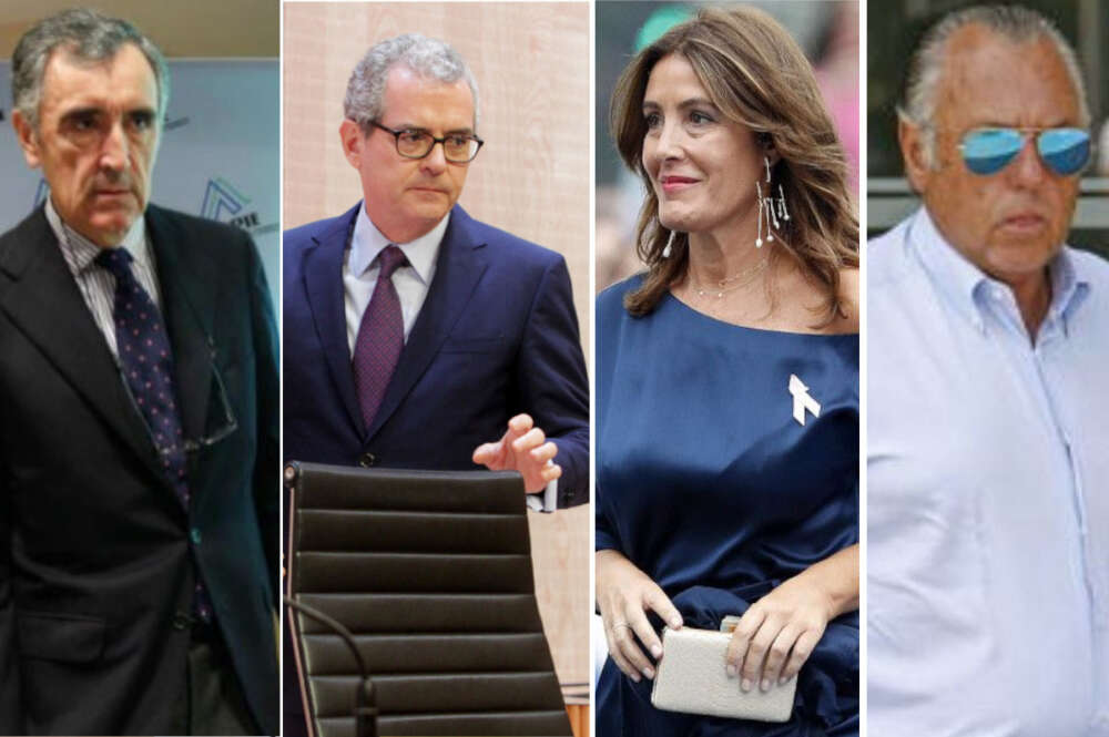 De izquierda a derecha, José María Castellano, Pablo Isla, Eva Cárdenas y Juan Carlos Rodríguez Cebrián