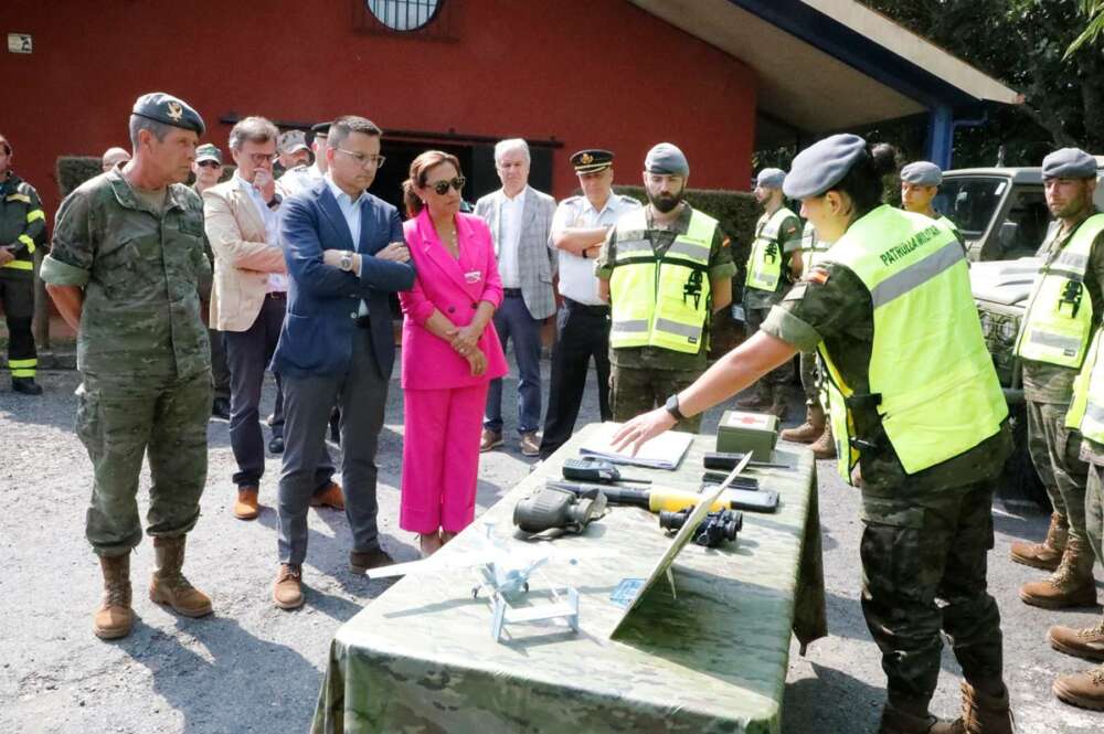 Los militares se incorporan a la vigilancia del monte en Galicia con aviones no tripulados de reconocimiento
