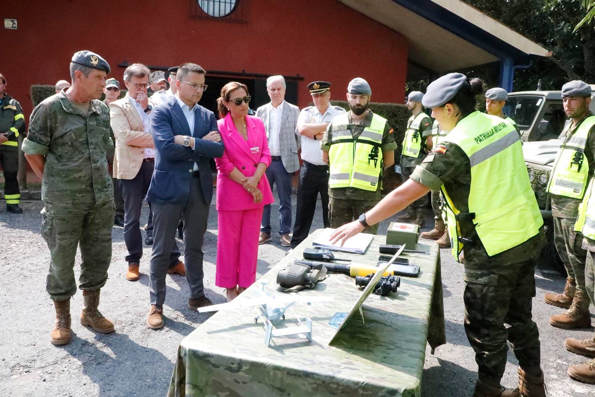 Los militares se incorporan a la vigilancia del monte en Galicia con aviones no tripulados de reconocimiento