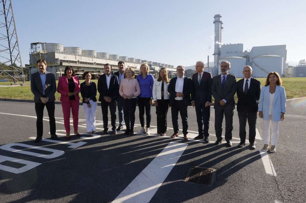 Una delegación de eurodiputados visita la térmica de Endesa en As Pontes