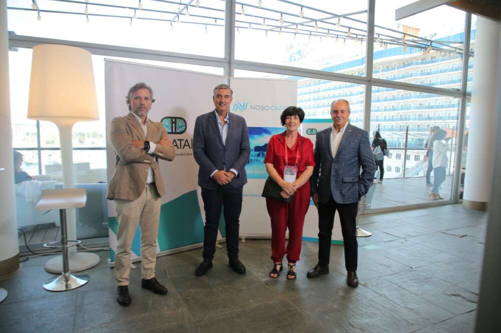 de izquierda a derecha: Pablo Álvarez, presidente DATALife; Tomas Pérez, CEO de Noso Capital; Carme Pampin, presidenta Bioga; Antonio Couceiro, presidente Noso Capital