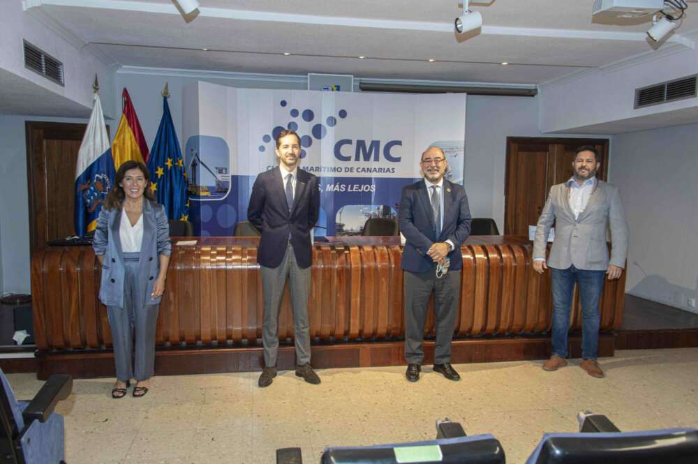 Manuel García, el consejero delegado de Greenalia, durante la firma de un acuerdo con el Clúster Marítimo Canario / CMC