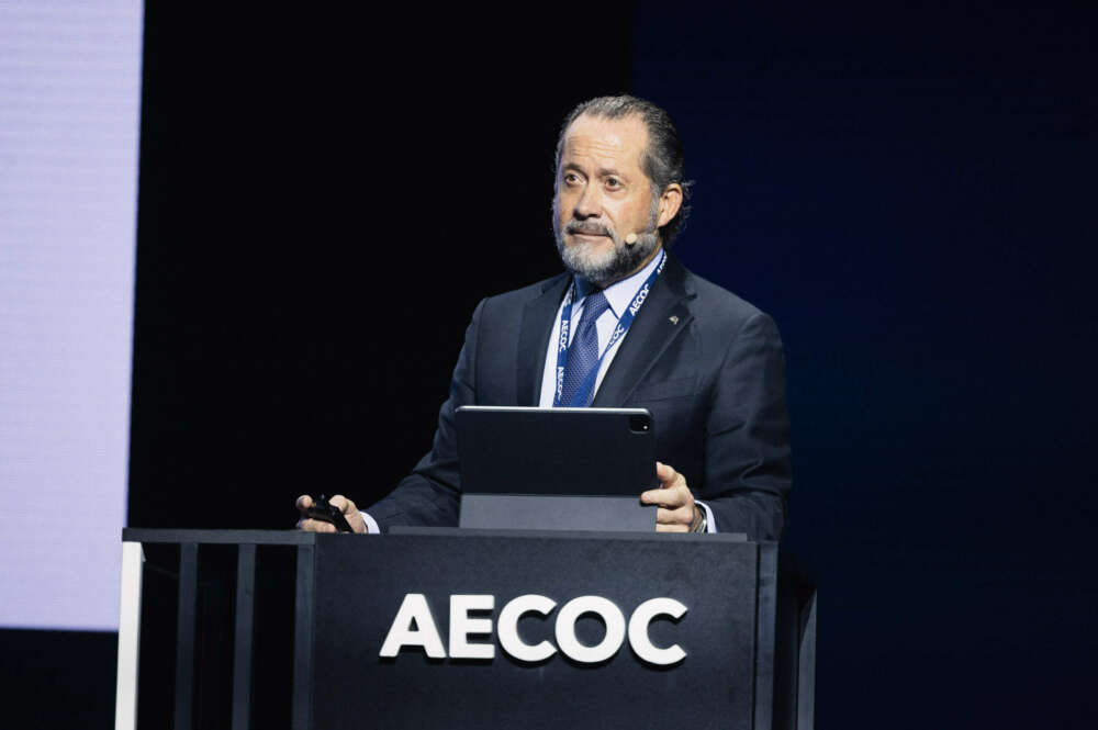 Juan Carlos Escotet, presidente de Abanca, interviene en el congreso de AECOC / AECOC