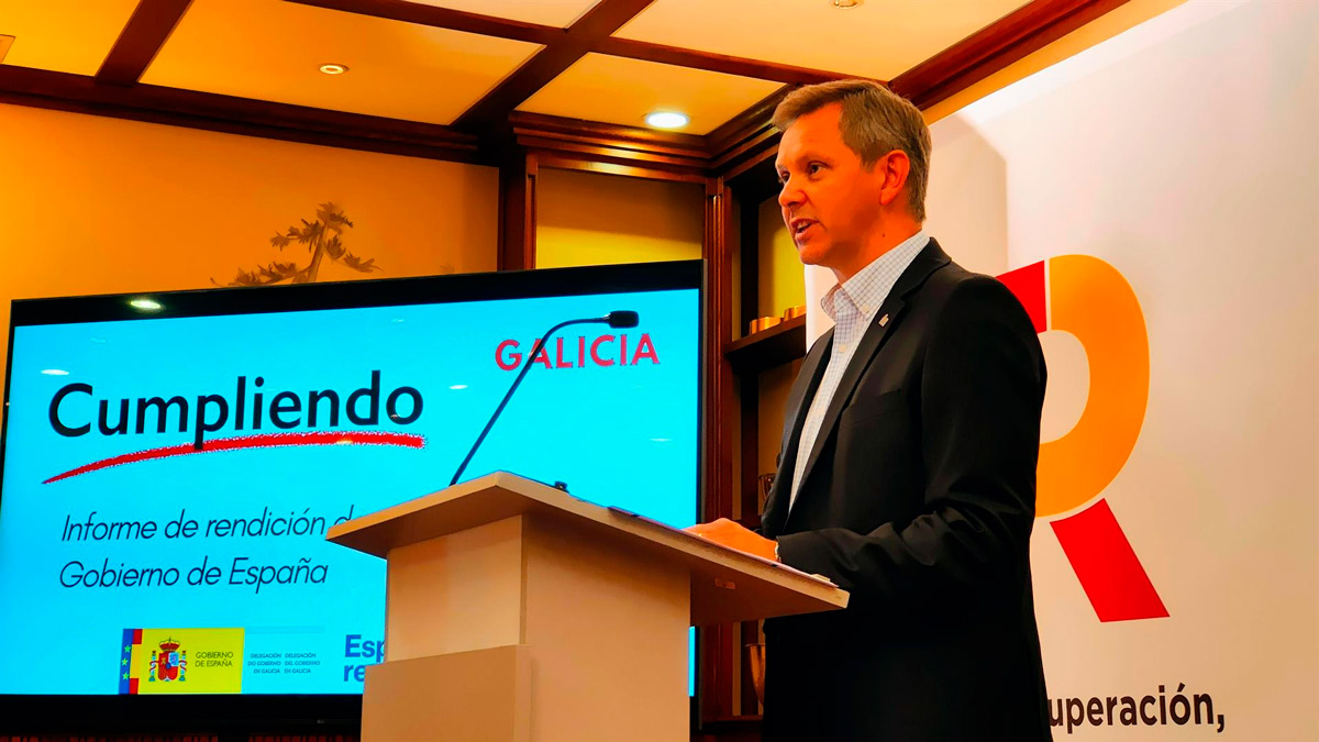 El delegado del Gobierno, José Miñones, en rueda de prensa