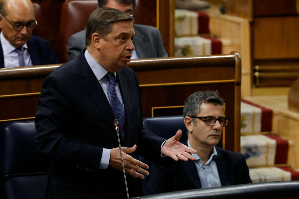 Luis Planas, ministro de Agricultura, Pesca y Alimentación, en el Congreso de los Diputados