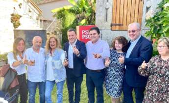 El secretario xeral dle PSdeG, Valentín González Formoso, en un acto en Poio (Pontevedra) - PSDEG