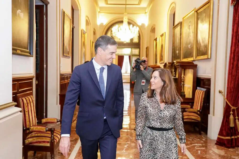 Inés Rey y Pedro Sánchez