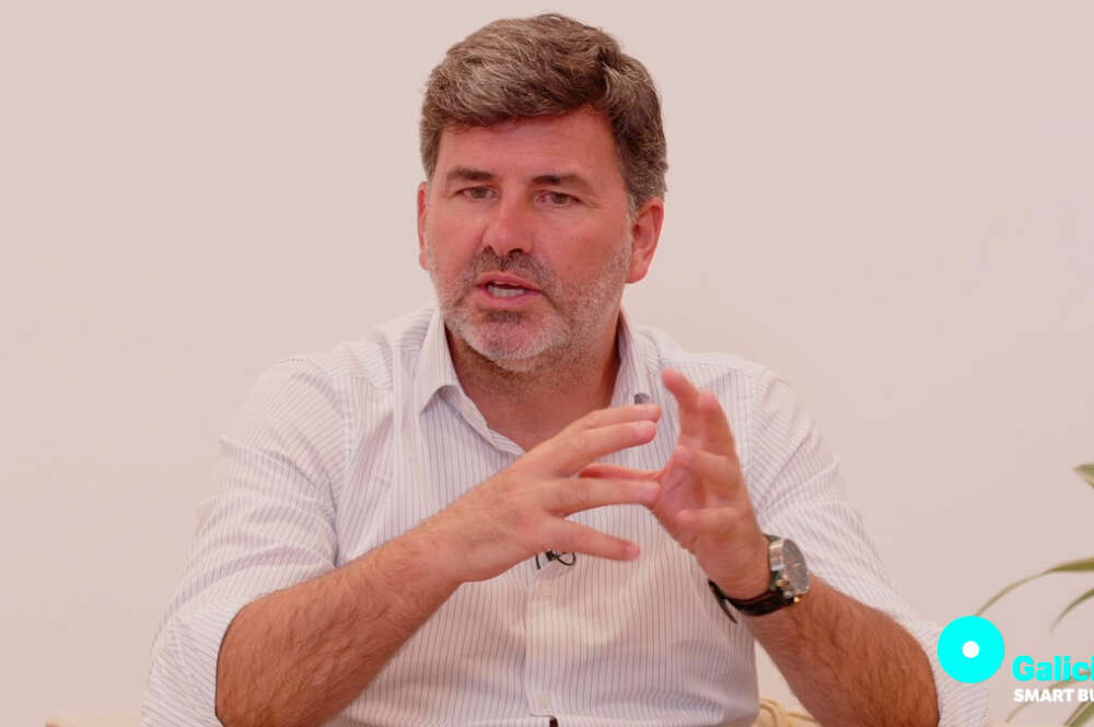 El europarlamentario socialista Nicolás González Casares, miembro de la Comisión de Industria, Investigación y Energía en los Observatorios de Economía Digital Galicia