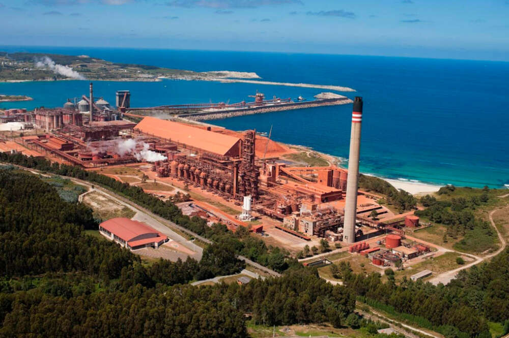 Planta de alúmina de Alcoa, en San Cibrao