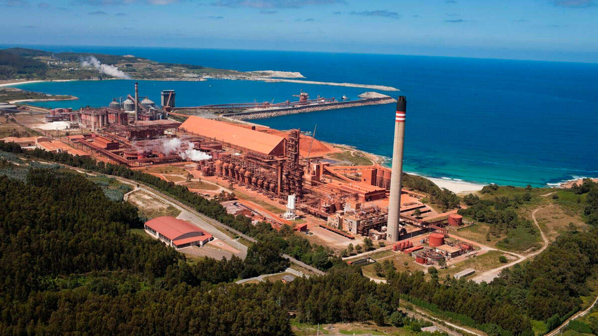 Planta de alúmina de Alcoa, en San Cibrao