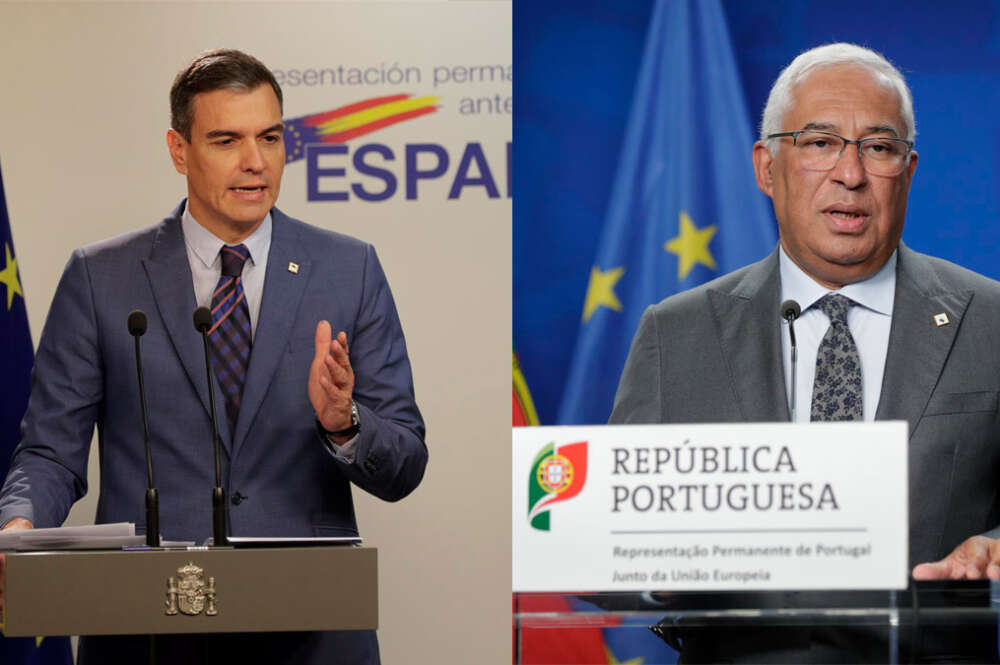Pedro Sánchez, presidente del Gobierno, y António Costa, primer ministro de Portugal