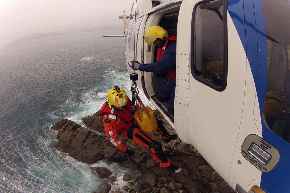 Helicóptero de Salvamento Marítimo de la Xunta, uno de los servicios que opera Babcock en Galicia / Xunta