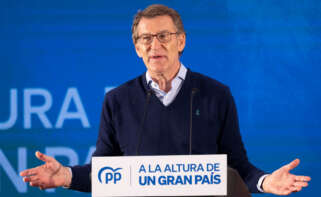 El presidente del Partido Popular, Alberto Núñez Feijóo