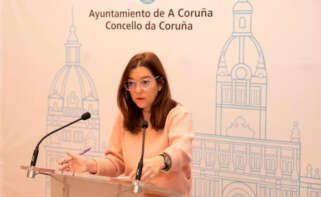 La alcaldesa de A Coruña, Inés Rey