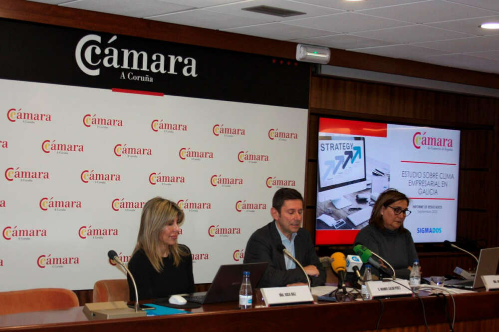 Presentación en la Cámara de Comercio de A Coruña del 'Estudio Clima Empresarial en Galicia
