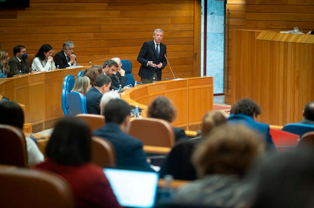 Rueda interviene en el pleno de la Cámara