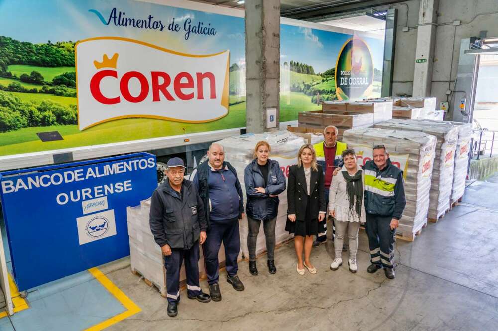 Donación del Grupo Coren al Banco de Alimentos de Ourense
