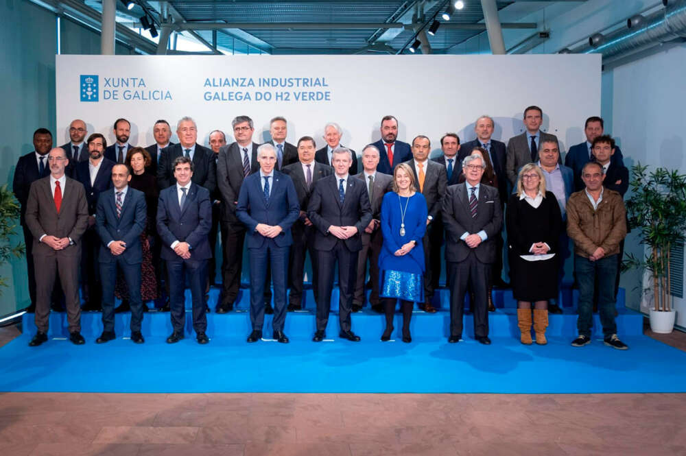 Alfonso Rueda asiste a la presentación de la Alianza industrial galega do hidróxeno verde